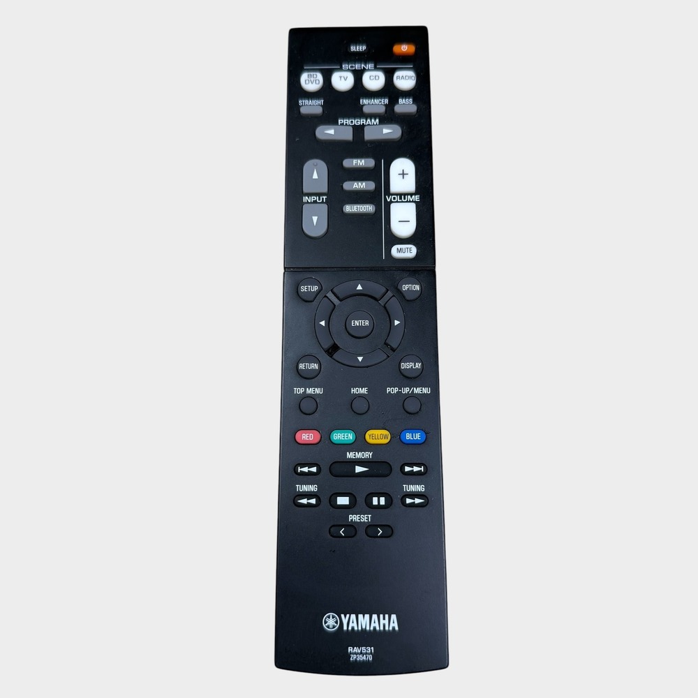 Yamaha RAV531 ZP35470 AV Receiver Remote Control Black OEM